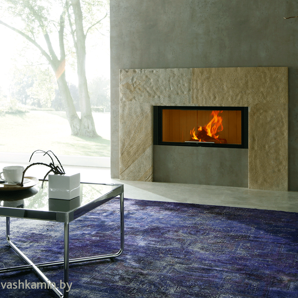 Spartherm Linear 4S Varia ASh темный шамот каминная топка