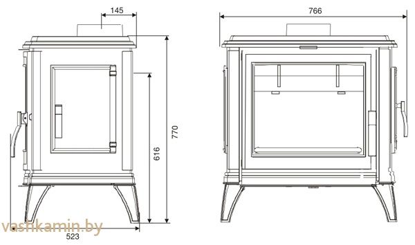 Печь камин Sedan L Invicta