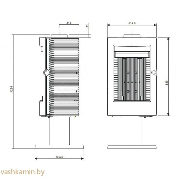 Печь камин Alios Invicta