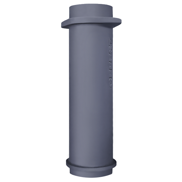 Чугунная НИЖНЯЯ труба для шибера 115/500мм