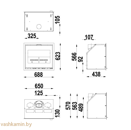 Каминная топка Scan 1003 BS