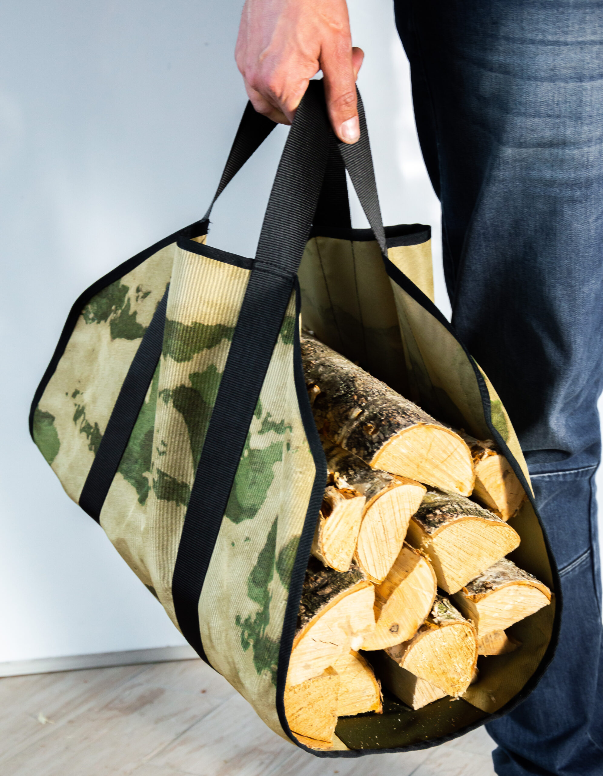 Переноска для дров текстильная ‘Vienna’, хаки