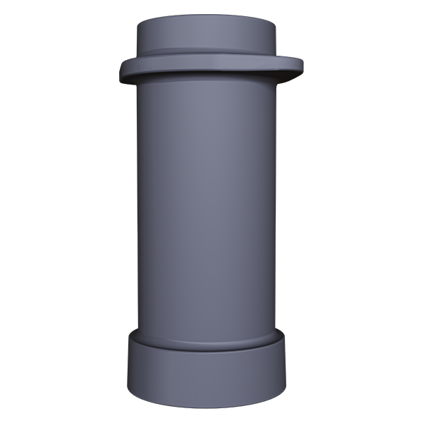 Чугунная НИЖНЯЯ труба для шибера ИСКАНДЕР 115/300