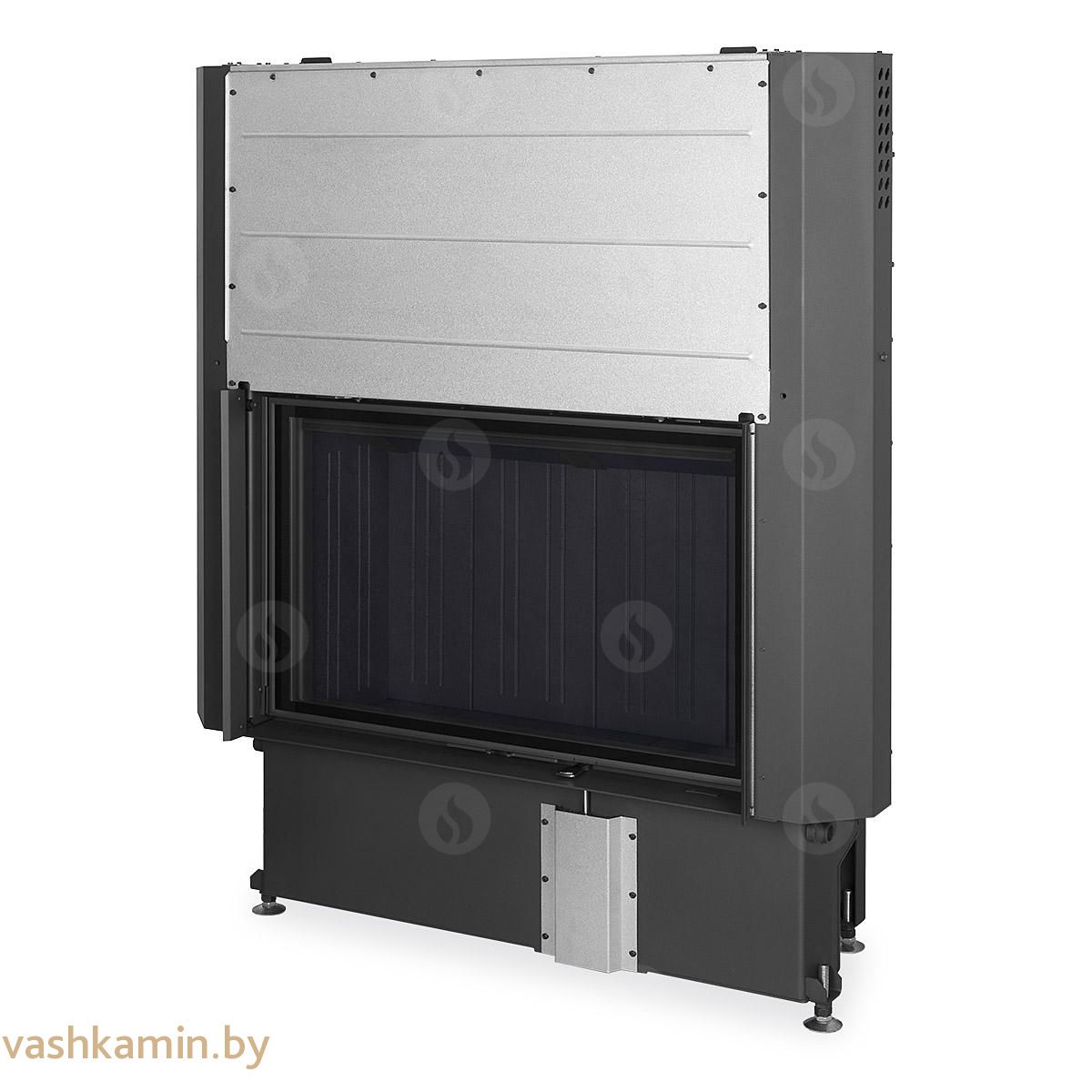 IMPRESSION 2g L 93.60.01 - каминная топка с черным шамотом подъемом и двойным остеклением