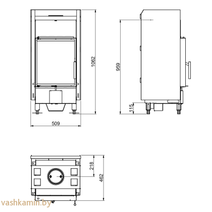 Scan 5001 каминная топка