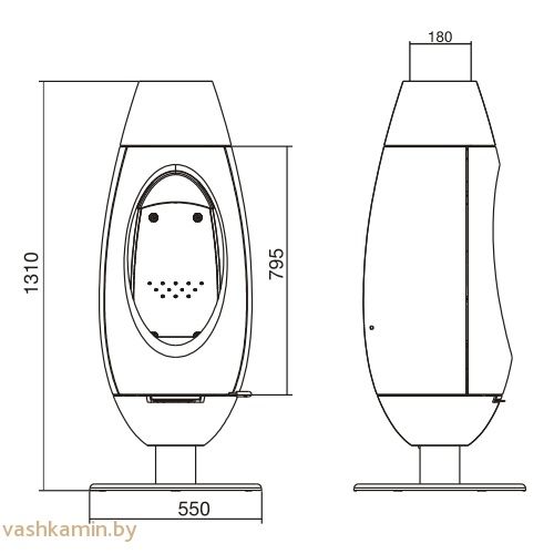 Печь-камин Ove Invicta
