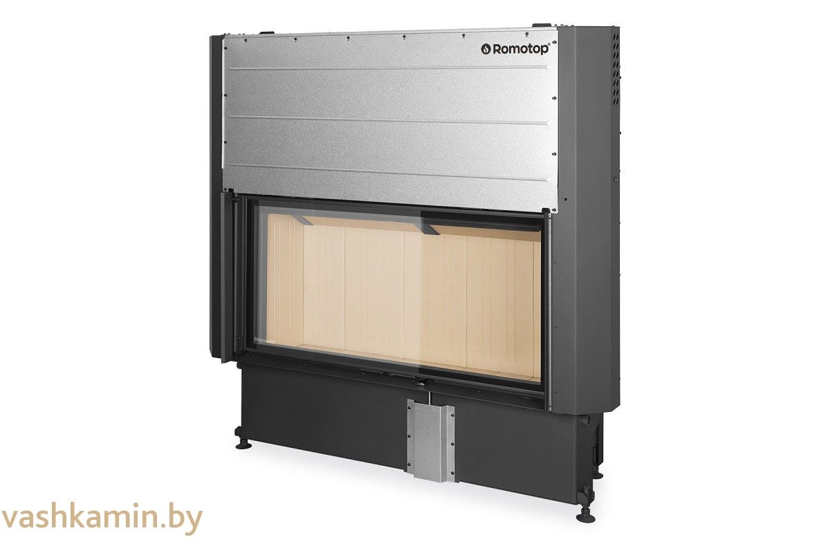 IMPRESSION 2G L 118.60.01 - каминная топка с белым шамотом подъемом и двойным остеклением