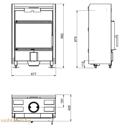 Scan 5002 каминная топка