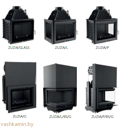 ZUZIA/PF 16 Каминная топка Kratki