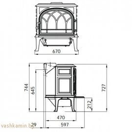 Печь камин Jotul F 400 BP