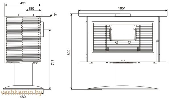 Печь-камин Antaya Invicta