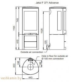 Печь камин JOTUL F 371 ADVANCE