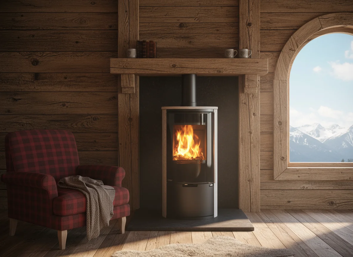 Печь-камин Ember E-14 FG Serpentino