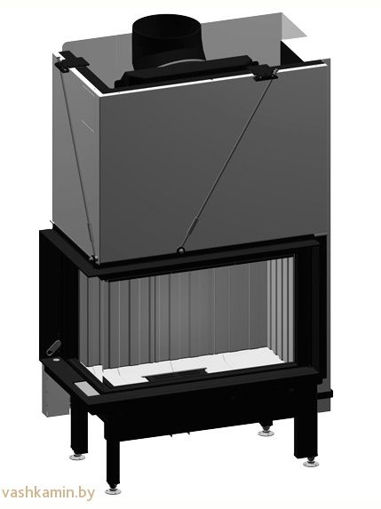 Spartherm Premium V-2L80h светлый шамот каминная топка