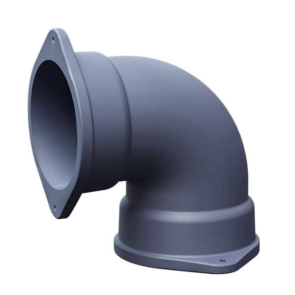 Отвод 90гр чугун ф130