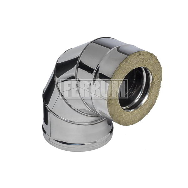 Сэндвич-колено 90° Ferrum HF (AISI 430 0,8 мм)
