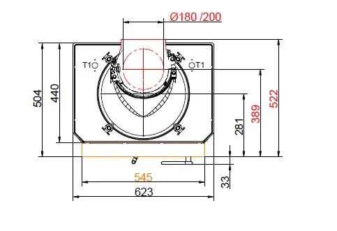 BKH flat 42-50 DT Brunner каминная топка Green