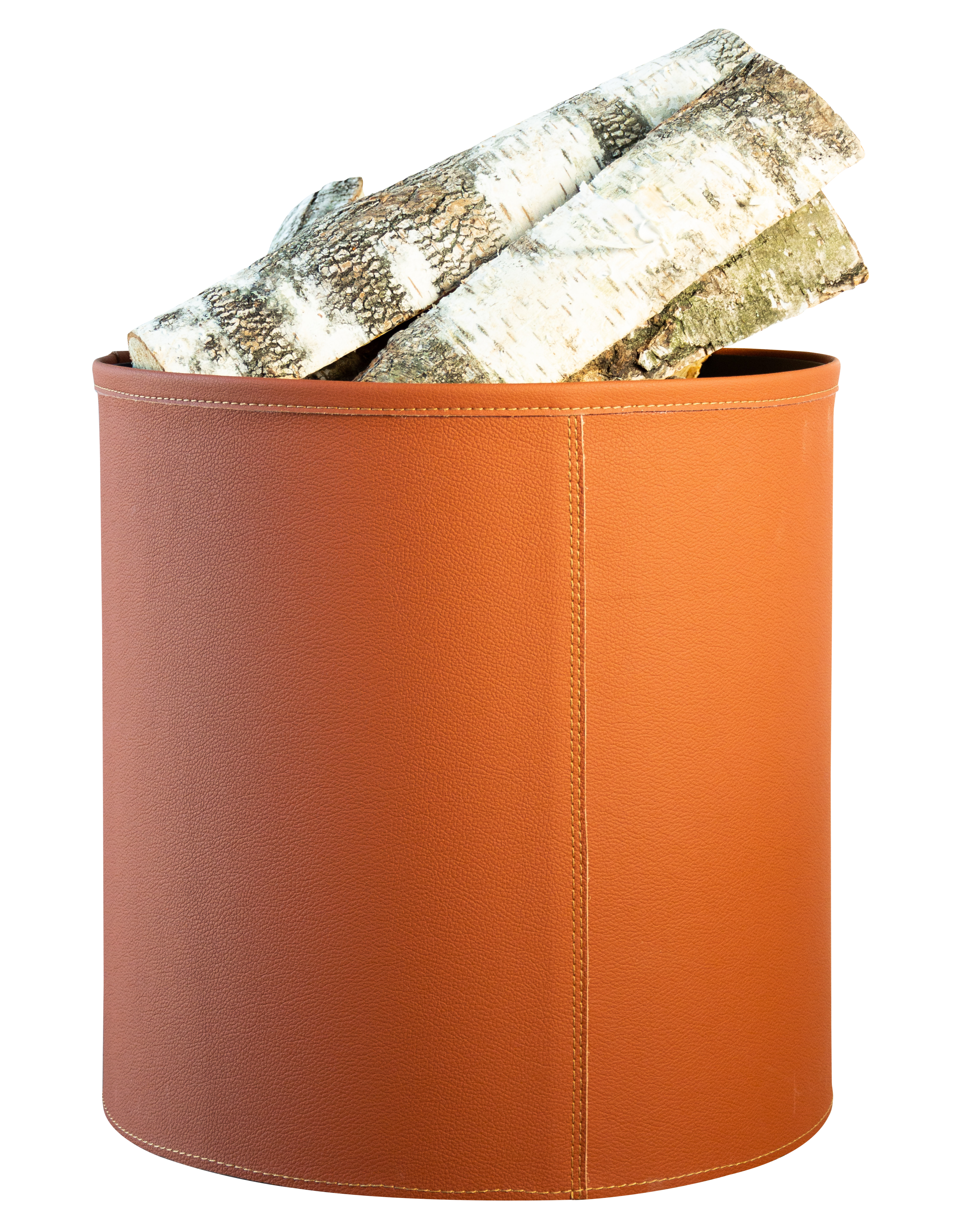 Дровница ‘Dublin’ в экокоже, медно-рыжий