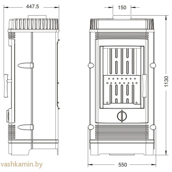 Печь-камин Gomont Invicta