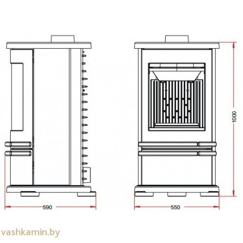 Печь камин ORENSE Invicta