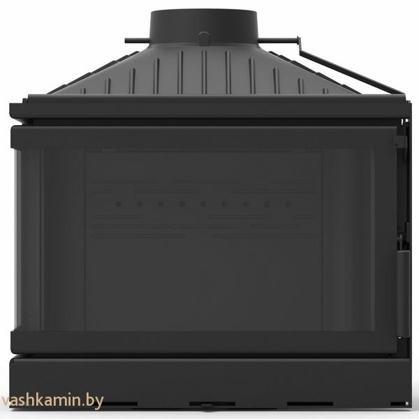 KFD ECO MAX 7 L D с шибером Basic (левая) Угловая каминная топка с шибером