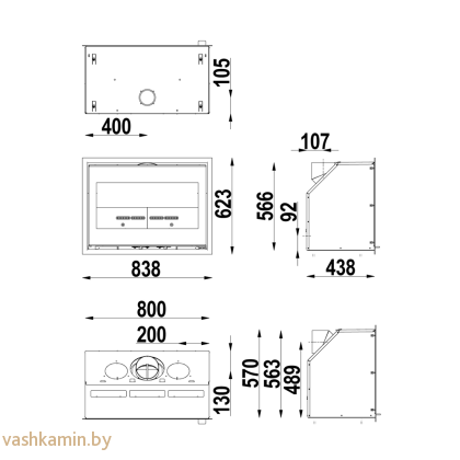Каминная топка Scan 1004 BB