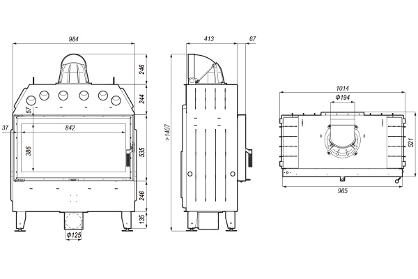 DEFRO HOME  Intra LA  Каминная топка