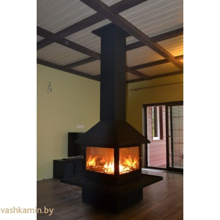 Островной камин CUBE