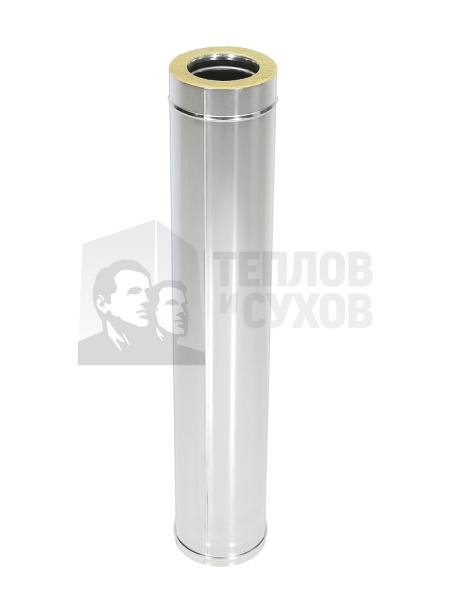 Труба Термо L1000 TТ-Р с хомутом (304-0.8/304) ТиС (Теплов и Сухов)