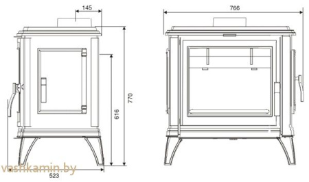 Печь камин Sedan L Invicta