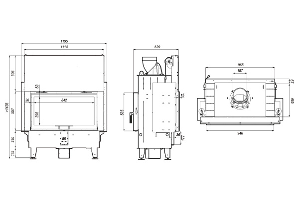DEFRO HOME  Intra LA Т G Каминная топка