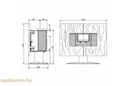 Печь камин Gaya ardoise Invicta