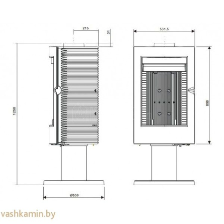 Печь камин Alios Invicta