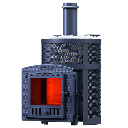 Чугунная печь для бани Искандер ЗК 25 (П2) Pro Ураган