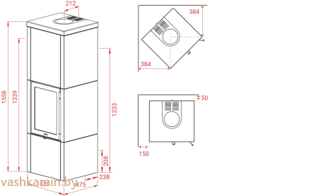 Lotus QM40 Indian Night Печь-камин