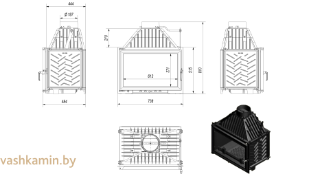 OLIWIA/PF 18 Каминная топка Kratki