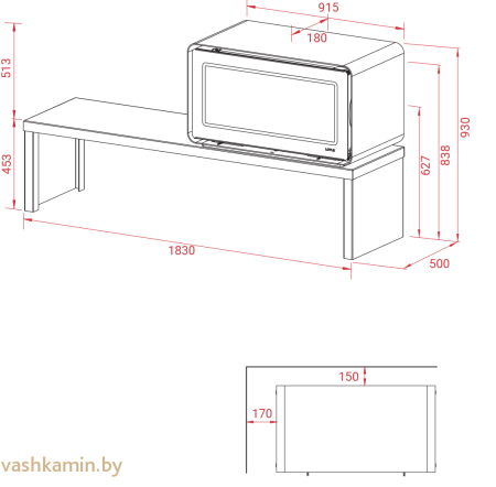 Печь камин Lotus Living Furniture