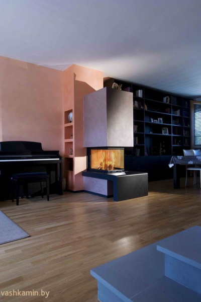 Austroflamm 48x72x51 S3 2.0 Трёхсторонняя каминная топка