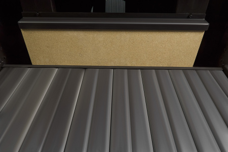 Каминная топка Экокамин ДЕЛЬТА 1200х800х450 PB три стекла подовая черный шамот