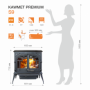 Чугунная печь KAWMET Premium S9 (11,3 кВт)