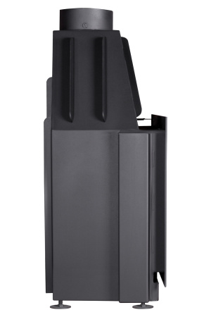 Топка АЛЬФА 800 белый/черный шамот