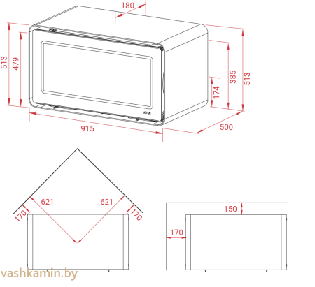 Печь-камин Lotus Living
