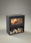 Contura 310G черная стеклянная дверь