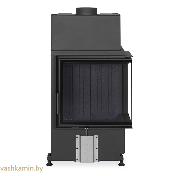 IMPRESSION R/L 2G S 58.60.34.21-угловая каминная топка с черным шамотом