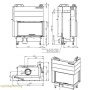 Romotop HEAT R/L 3G L 81.51.40.01 Угловая топка с цельногнутым стеклом