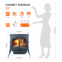 Чугунная печь KAWMET Premium S7 (11,3 кВт)