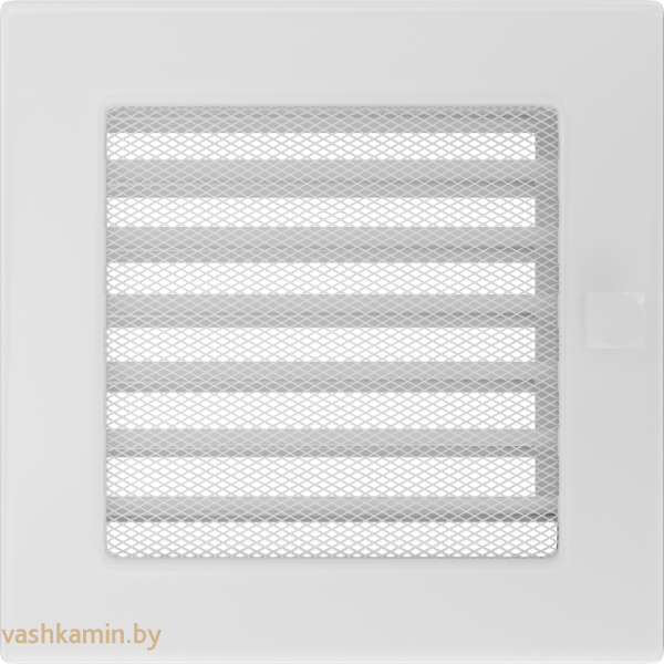 Белая  решетка с жалюзи вентиляционная