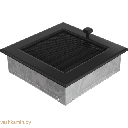 Черная решетка с жалюзи вентиляционная