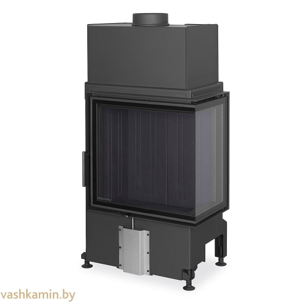 IMPRESSION R/L 2G S 58.60.34.21-угловая каминная топка с черным шамотом