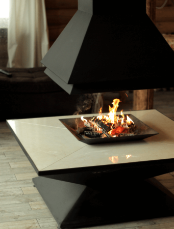 Островной камин Candle 120
